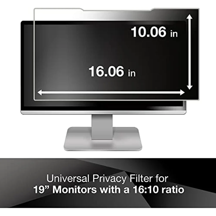 3M PF19.0W Blickschutzfilter Standard für Desktops 48,3 cm Weit (entspricht 19,0'' Weit) 16:10 – Bild 3