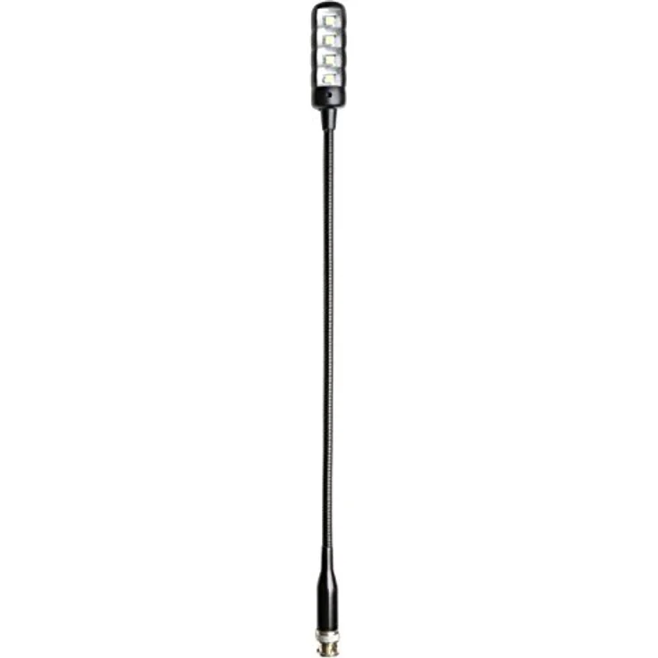 ah Stands SLED1ULTRABNC Adam Hall SLED 1 Ultra BNC Schwanenhalsleuchte mit 4 COB LEDs schwarz  – Bild 3