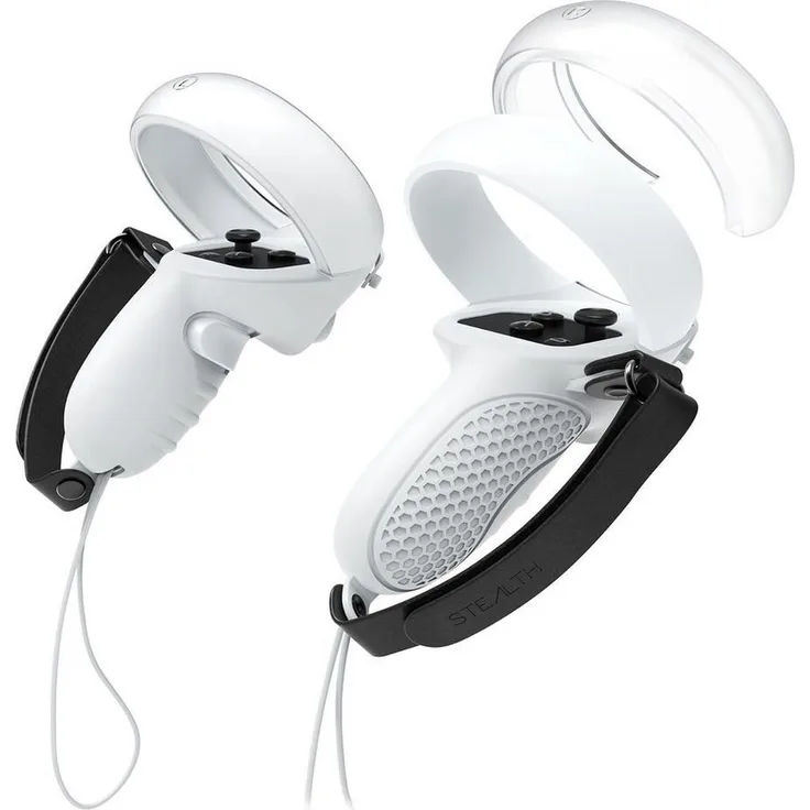 Stealth Touch Controller Grip Cover für Meta Quest 2 Virtual-Reality-Brille, weiß