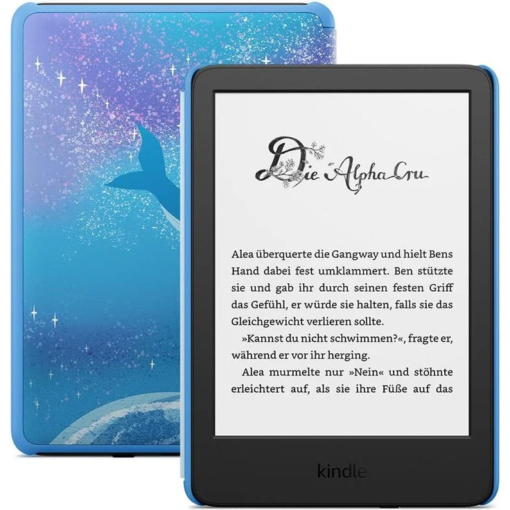 Amazon Kindle Kids (6", 16 GB, Weltraumwal-Design), eReader mit blendfreiem Display und anpassbarem Frontlicht