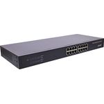InLine Gigabit Netzwerk Switch 16-Port, Schwarz mit Energy-Efficient Ethernet (EEE)