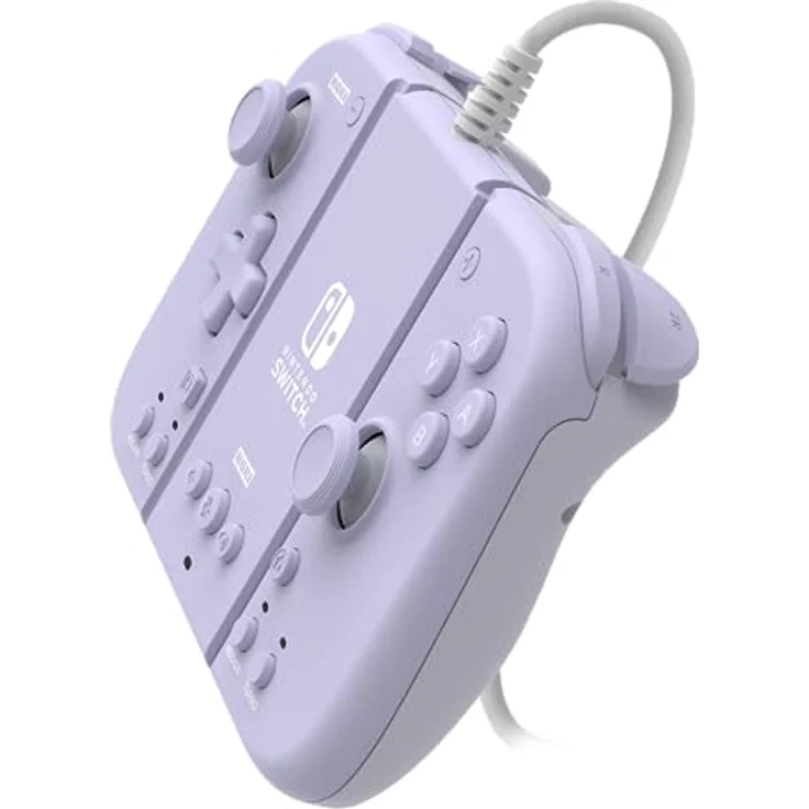 HORI Split Pad Compact Attachment Set (Violetto Lavanda) Ergonomischer Controller für den tragbaren Modus mit kabelgebundenem Adapter für Nintendo Switch/OLED - Offizielles Lizenzprodukt von Nintendo – Bild 3