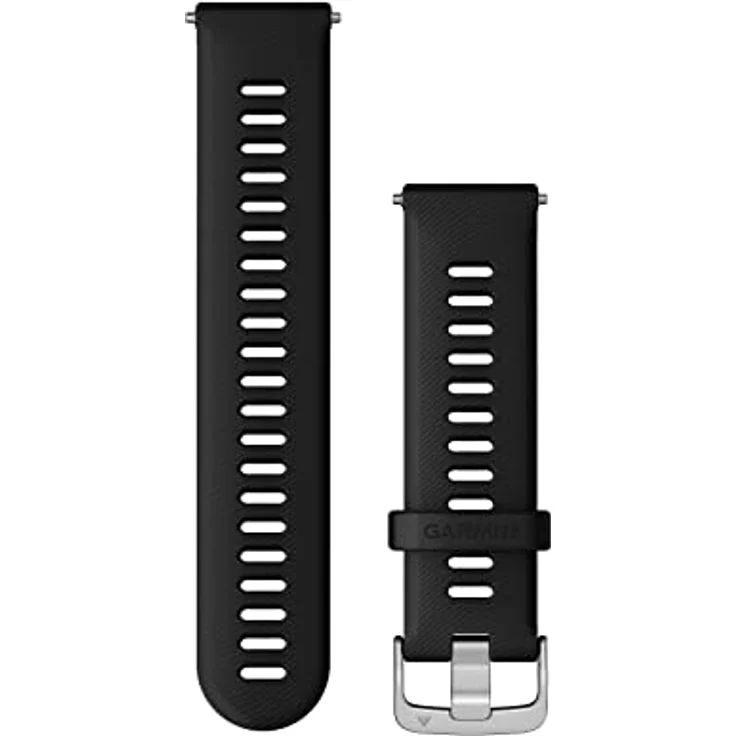 Garmin Accy, Ersatzband, Forerunner 255, Juodas, 22 mm (Silikon), Uhrenarmband, Schwarz – Bild 1