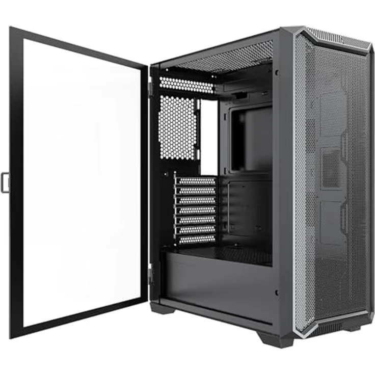 Xilence ATX Miditower (Mini ITX, ATX, mATX), PC Gehäuse, Schwarz – Bild 11