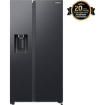 Samsung Side-by-Side mit Slim Ice Maker und Wassertank, 628 L Premium Black Steel