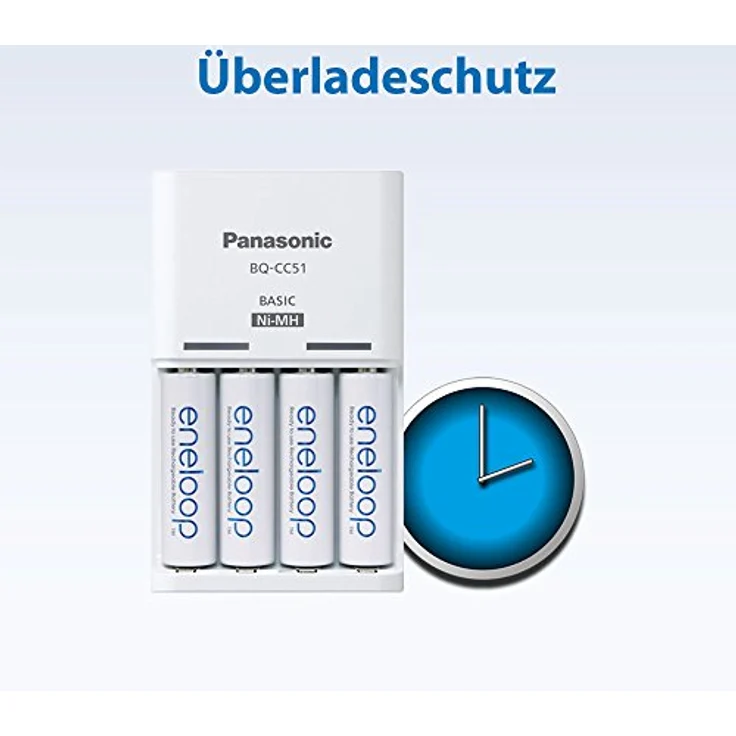 Panasonic eneloop,K-KJ15MCC40E Ladegerät mit 4x eneloop AA, für 2-4 Ni-MH Akkus AA-AAA – Bild 7