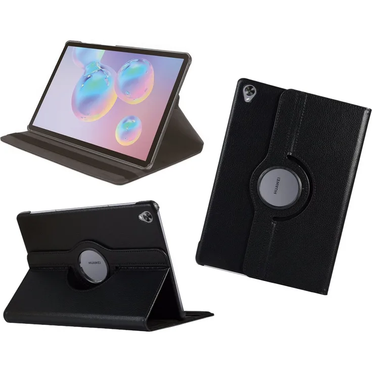 COFI 1453 Tablet-Hülle Schutz Cover für HUAWEI MEDIAPAD10.8 ZOLL - Bookstyle-Tasche mit integrierter Standfunktion, schwarz