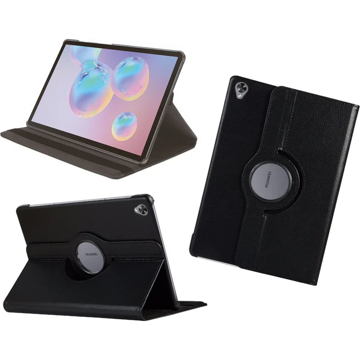 COFI 1453 Tablet-Hülle Schutz Cover für HUAWEI MEDIAPAD10.8 ZOLL - Bookstyle-Tasche mit integrierter Standfunktion, schwarz