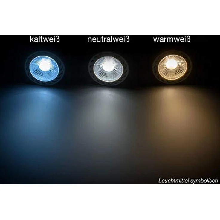 ENERGMiX 6w Einbauleuchte Deckeneinbau Panelleuchte slim Flach Ø12 cm Kaltweiß, Niedriger Stromverbrauch, 380 Lumen – Bild 5