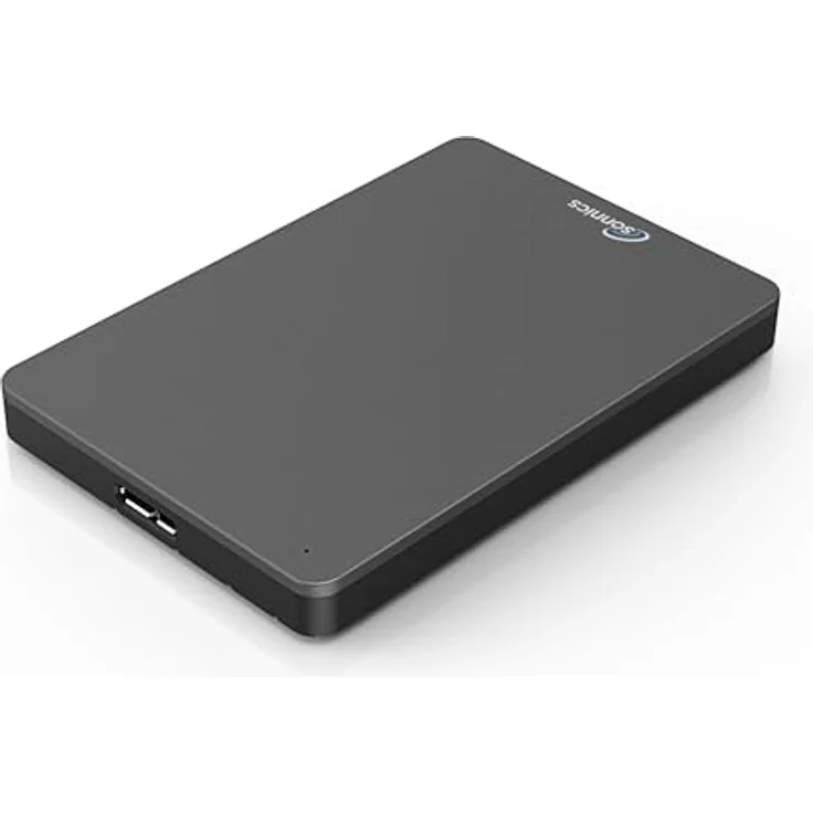 Sonnics 500GB Dunkelgrau Externe tragbare Festplatte USB 3.0 super schnelle Übertragungsgeschwindigkeit für den Einsatz mit Windows PC, Apple Mac, XBOX ONE und PS4 Fat32 – Bild 2
