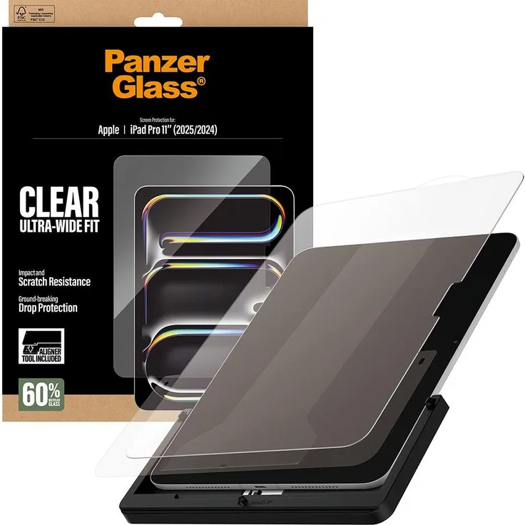 PanzerGlass Screen Protector Glass, Displayschutzfolie für Pixel 6a, kratzfest, einfache Anbringung mit Fastfit-Tool