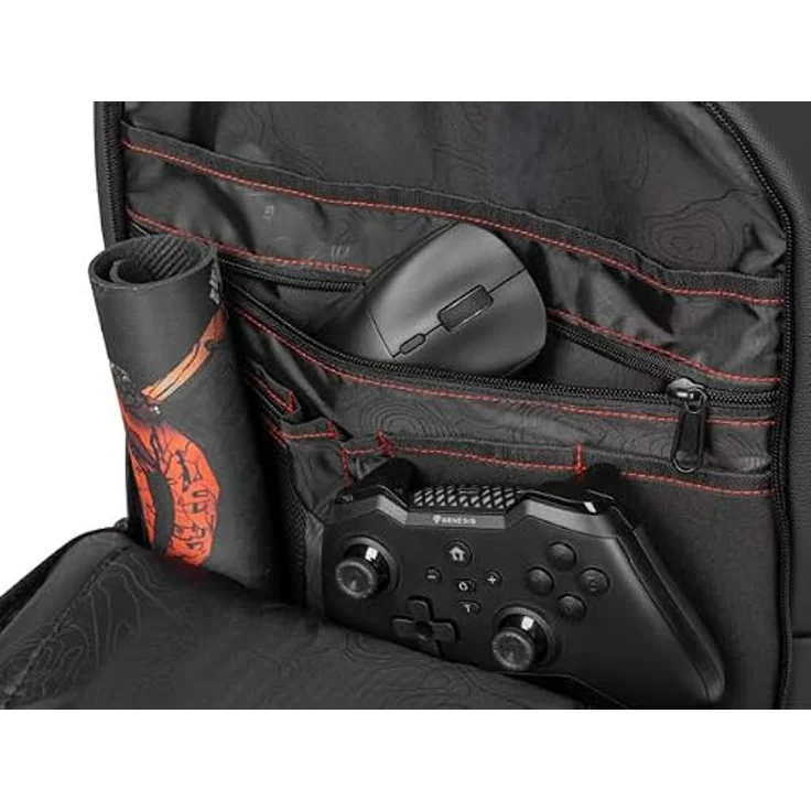 Genesis Pallad 510, Notebook-Rucksack für Laptops bis 43.9 cm (17.3), Schwarz – Bild 6
