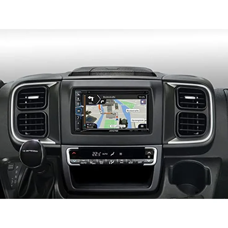 Alpine INE-W611DU8, 6,5-Zoll Navigationssystem mit Android Auto, Apple Carplay, Bluetooth, CD/DVD/USB/HDMI für Fiat Ducato Serie 8
