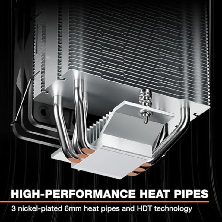 be quiet! Pure Rock Slim 3, CPU Kühler, Schwarz, kompakte Bauweise für effiziente Kühlung – Bild 3