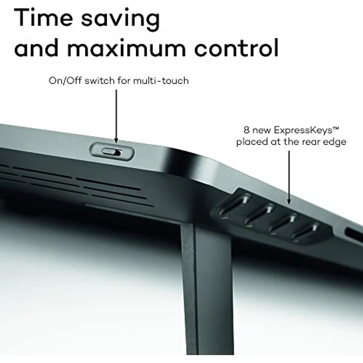 Wacom Cintiq Pro 16 Grafiktablett mit 4k Display für professionelle Designer & Künstler (15,6 Zoll Display, Multitouch, 98% Adobe RGB, drucksensitiver Stift, eingebaute ExpressKeys), Schwarz – Bild 2