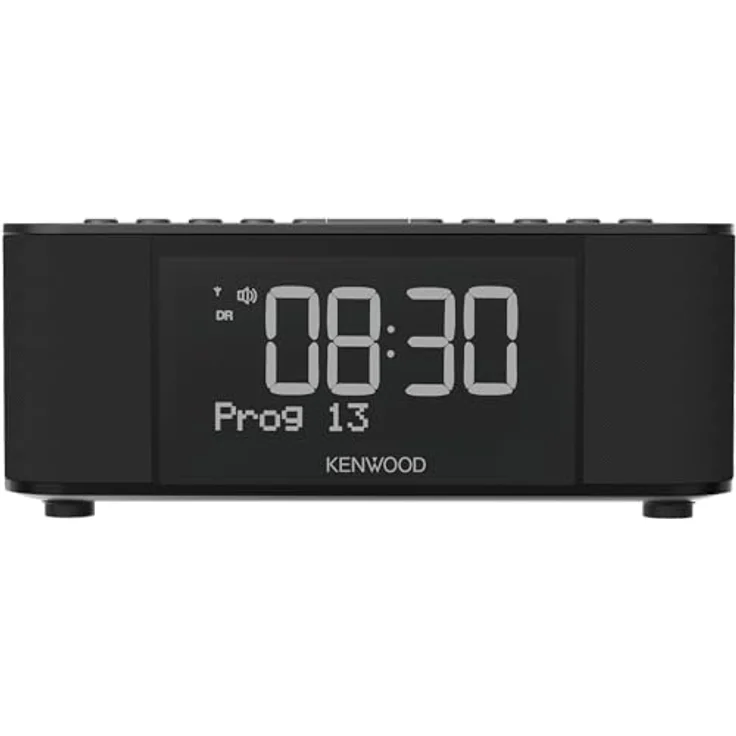 Kenwood CR-ST40DAB-B - Stereo Radiowecker mit 3 Weckzeiten, DAB+, UKW, Bluetooth, USB, Ladefunktion, großes Display, 5-stufig dimmbar, 6 Watt RMS, Stationsspeicher, Schwarz - Preisvergleich – Bild 2