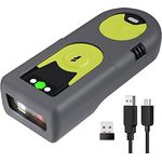 Inateck Barcode Scanner Bluetooth 2D mit 2,4Ghz USB Adapter, liest Barcodes von Bildschirmen, Exklusive Schnelltasten, BCST-42