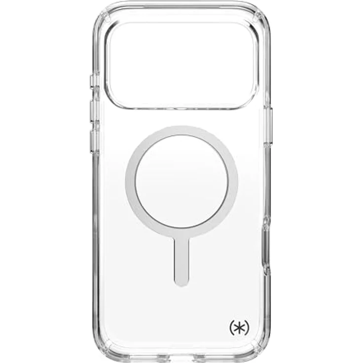 Speck Presidio Perfect Clear + MS für Apple iPhone 17 Pro Max, transparente Smartphone Hülle mit Microban, MagSafe-kompatibel, UV-Schutz, bis zu 4 m Fallhöhe – Bild 9