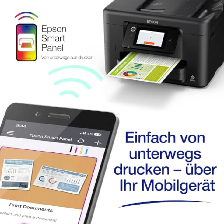 EPSON WorkForce Pro WF-4920, 4 in 1 Farb-Tintenstrahl-Multifunktionsdrucker mit Duplex-Druck, 4,3 Zoll Farb-Touchscreen und mobilem Print, schwarz – Bild 5