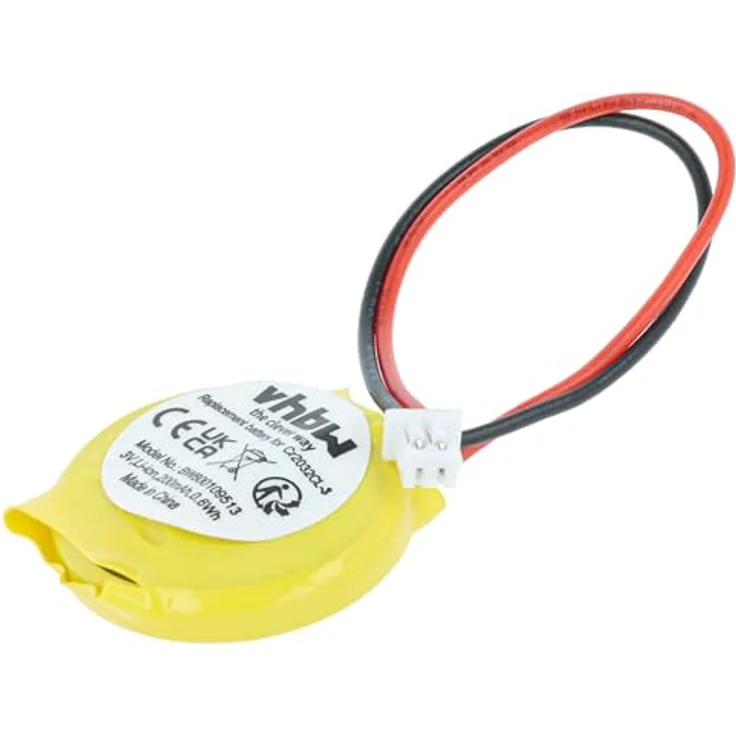 vhbw BIOS-Batterie für Lenovo ThinkPad T410s, T420s, T410, T430si, T420si, T430s, T400, T400s – 200 mAh, 3 V, Li-Ion, hohe Kapazität – Bild 1