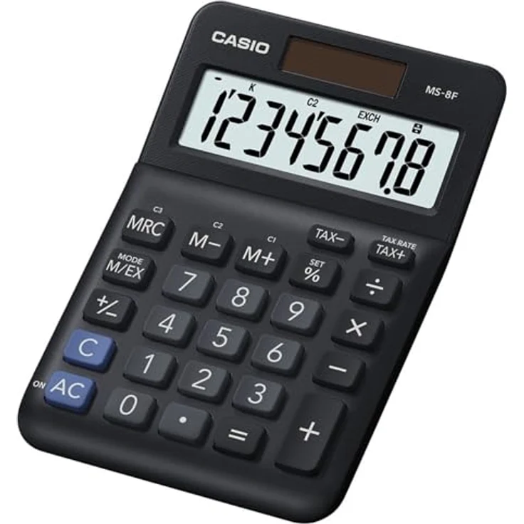 Casio MS-8F Taschenrechner Desktop Einfacher Taschenrechner Schwarz (MS-8F) – Bild 2