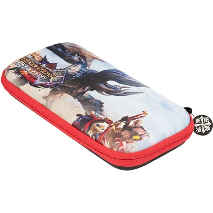 FRTEC Switch & Switch Lite Monster Hunter Bag "Ultimate", mit Bild von "Diablos" und Platz für bis zu 10 Spiele, schwarz – Bild 3