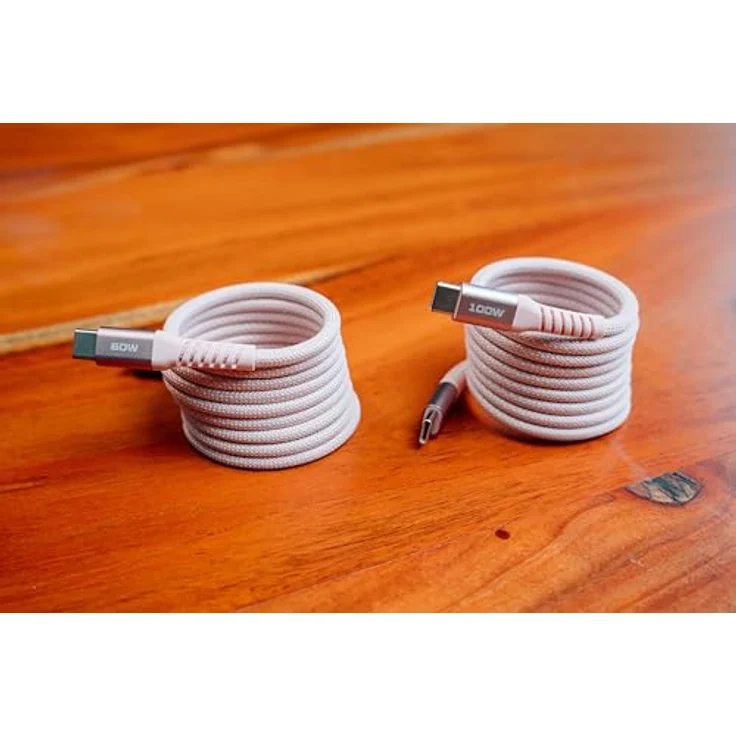 Verbatim Sync & Charge Cable USB-C to USB-C 100W Magnetic 120 cm - Pink, Verbatim USB-Kabel – Bild 4