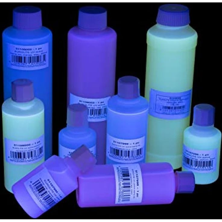 EUROLITE UV-aktive Stempelfarbe, transparent gelb, 100ml | UV-aktive Stempelflüssigkeit – Bild 2