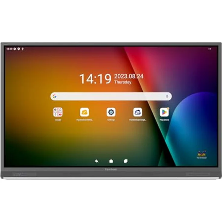 ViewSonic ViewBoard IFP8652-2F, 86 Zoll 4K Interaktives Display, Android 13, EDLA-zertifiziert, Multitasking, dreifache USB-C-Anschlüsse – Bild 1