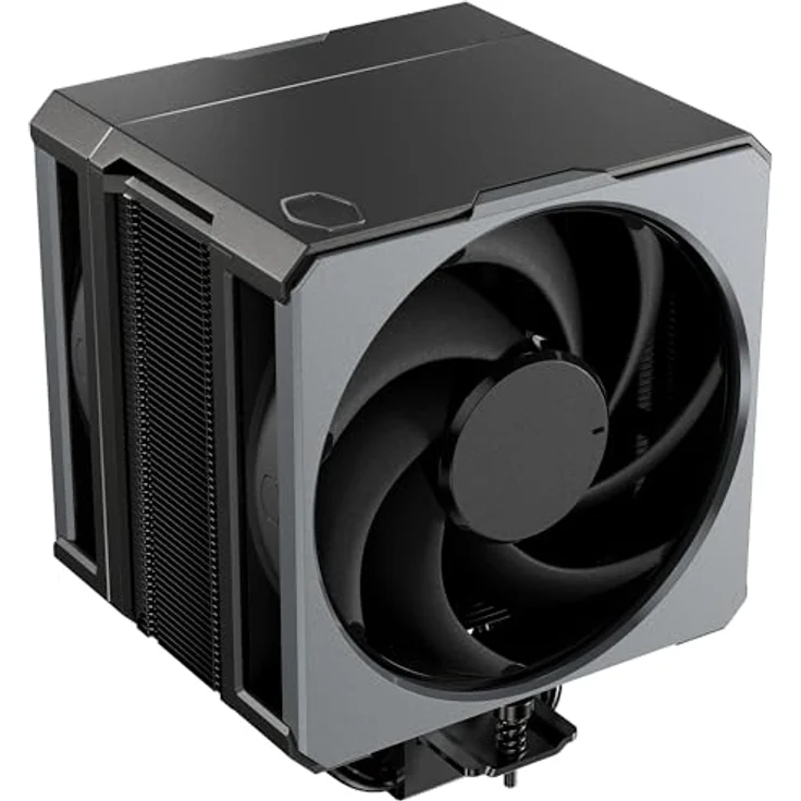 Cooler Master Hyper 612 Apex, CPU-Luftkühler mit 6 supraleitenden Heatpipes, 2 x 120mm Mobius-Lüfter, TDP 260 W, kompakter Kühlkörper, AMD- und Intel-kompatibel, schwarz-metallisch – Bild 1