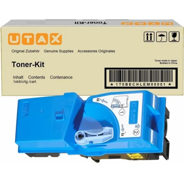 Inkadoo Utax 652010011 Toner cyan, 7.000 Seiten, originale Druckqualität, einfache Installation