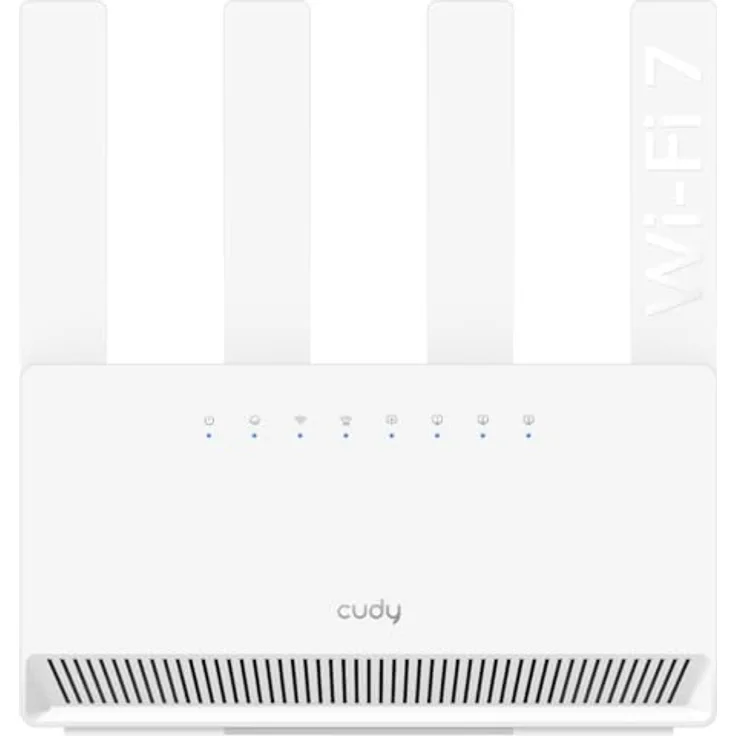 Cudy Dual Band BE3600 Wi-Fi 7 Router WR3600E 4 Gigabit-Ports, 2,0 GHz Quad Core, 4 Antennen VPN Clients & Server, Cudy APP, Cloud-Steuerung, Schwarz