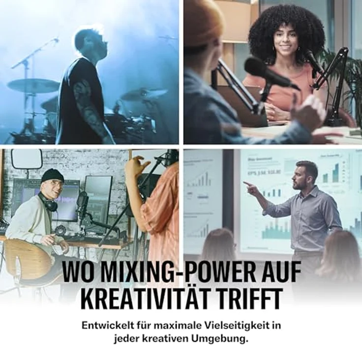 Yamaha MGX12 BK, 12-Kanal Digitalmischpult mit Bluetooth, integrierten DSP und 16-Spur Recording, Schwarz – Bild 5