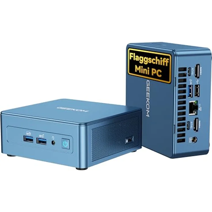 GEEKOM IT12 Mini PC mit Intel i5-12450H, 16GB DDR4 RAM, 512GB SSD (erweiterbar bis zu 4TB), Windows 11 Pro, Wi-Fi 6E, Bluetooth 5.2, 2.5G LAN, 2x USB4, 8K Unterstützung, für Home & Office