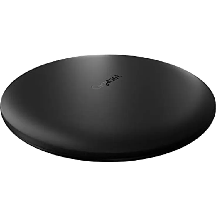 Gigaset Wireless Fast Charger 2,0 Ladestation - kabelloses Ladepad für Smartphones - kompatibel mit Android-und Apple-Geräten - in dezentem, zeitlosen rundem Design, schwarz
