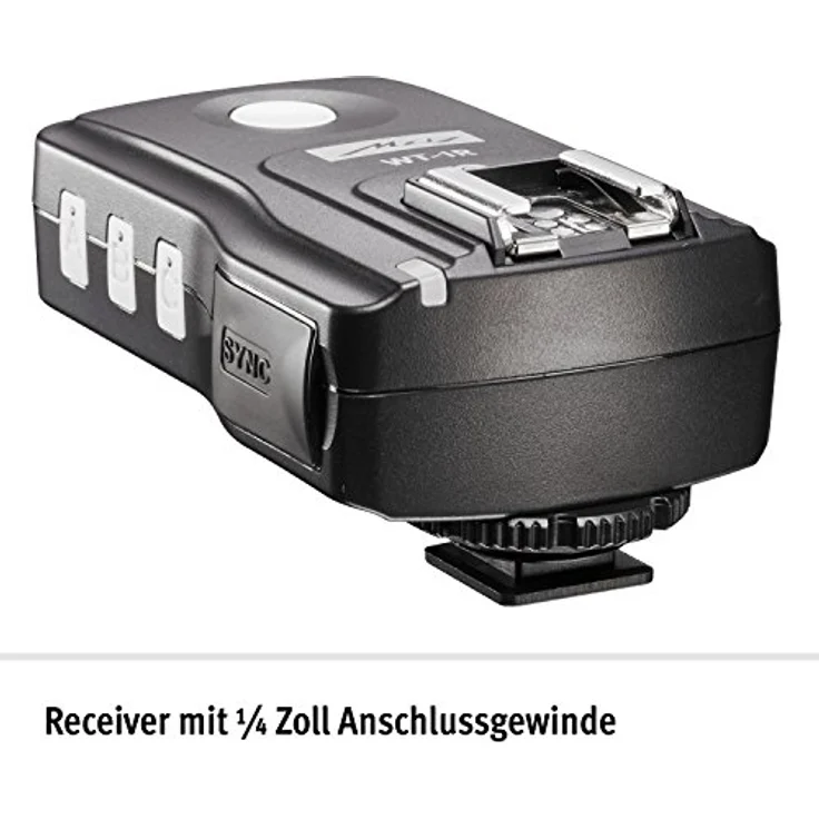 Metz WT 1 – Transceiver Kit für Canon E-TTL Kamera (Kompatibel mit DSLR- oder CSC) schwarz – Bild 5