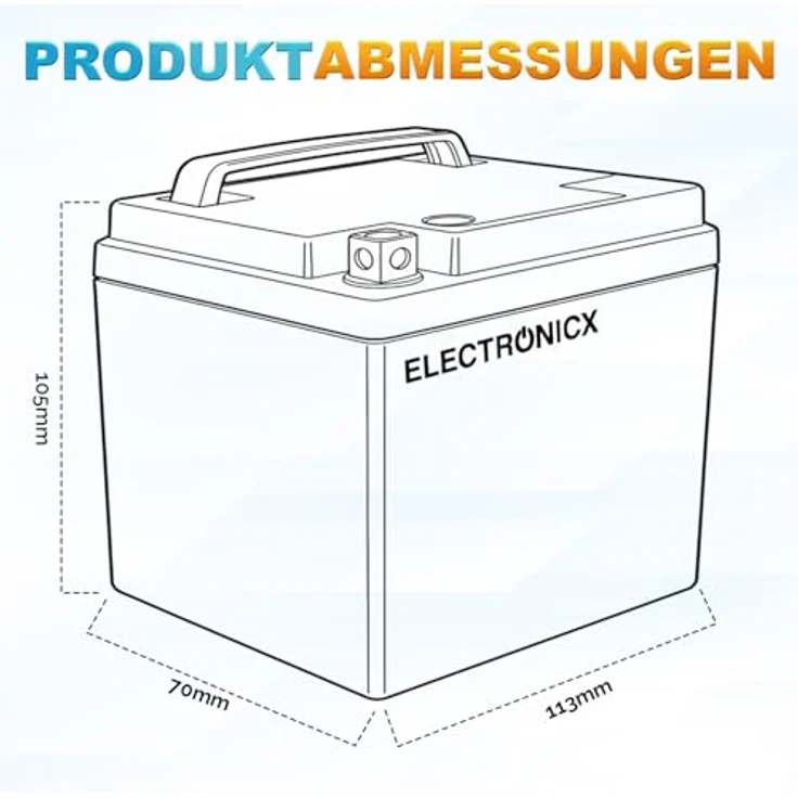 Electronicx AGM YTX5L-BS Motorradbatterie 5Ah 12V - wartungsfrei, rüttelfest, auslaufsicher für Motorrad, Roller und Quad – Bild 8