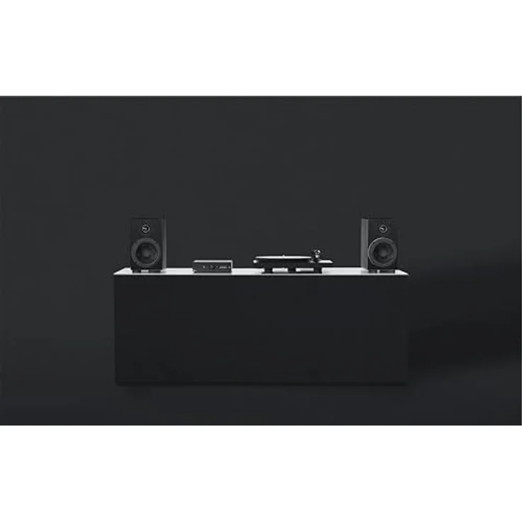 Pro-Ject Colourful Audio System 2, HiFi-Stereosystem mit Debut EVO 2 Plattenspieler, MaiA S3 Verstärker und Speaker Box 5 S2 Lautsprechern, seidenmatt schwarz – Bild 2