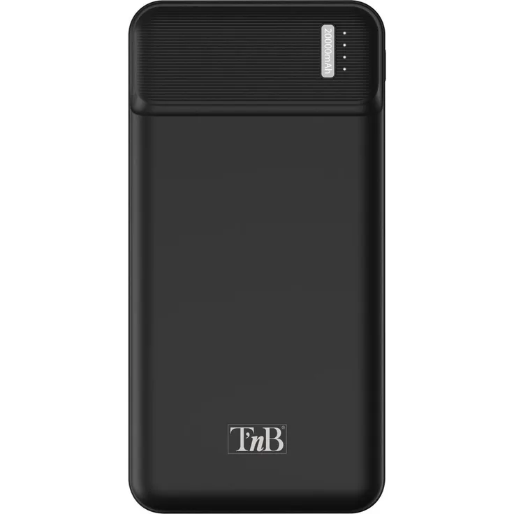 Tnb Pbu20000 Powerbank Durchsichtig, 20.000 mAh, 10W Schnellladung, mit 2 USB-A-Anschlüssen