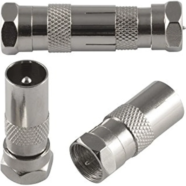 POPPSTAR 2x 31,5cm SAT Fensterdurchführung (2 mm Fensterdurchführung SAT Kabel flach), 4x F-Stecker (2x auf Antennenstecker, 2x auf Antennenbuchse), weiß – Bild 2