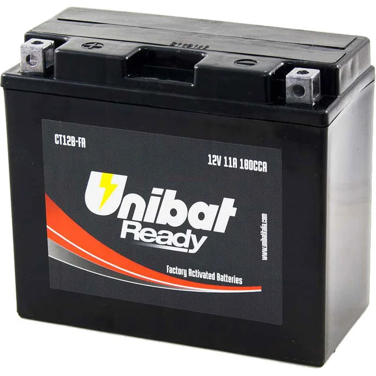 Unibat CT12B-FA AGM-Batterie, wartungsfreies Hochleistungs-Kraftpaket für Powersport-Fahrzeuge