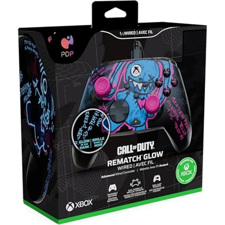 PDP Rematch Wired Controller COD: Mister Peeks Xbox, Glow Design, 3-Wege-Haartrigger und anpassbare Tasten, offiziell lizenziert für Xbox Series X – Bild 11