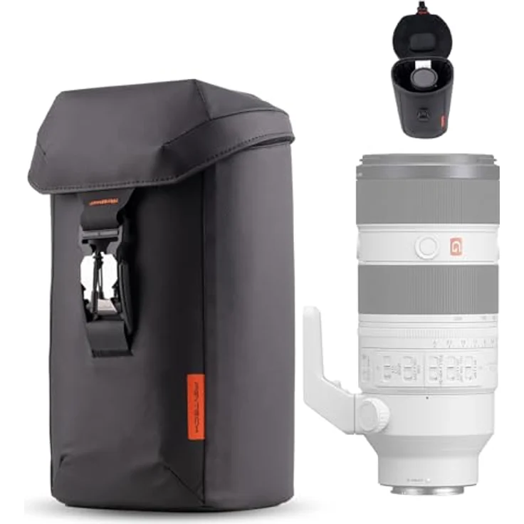 PGYTECH Linsentasche L, Aufbewahrungstasche für DSLR Kamera-Objektive mit magnetischer Schnalle, gepolstert, spritzwassergeschützt, kompatibel mit Sony/Canon/Nikon – Bild 1