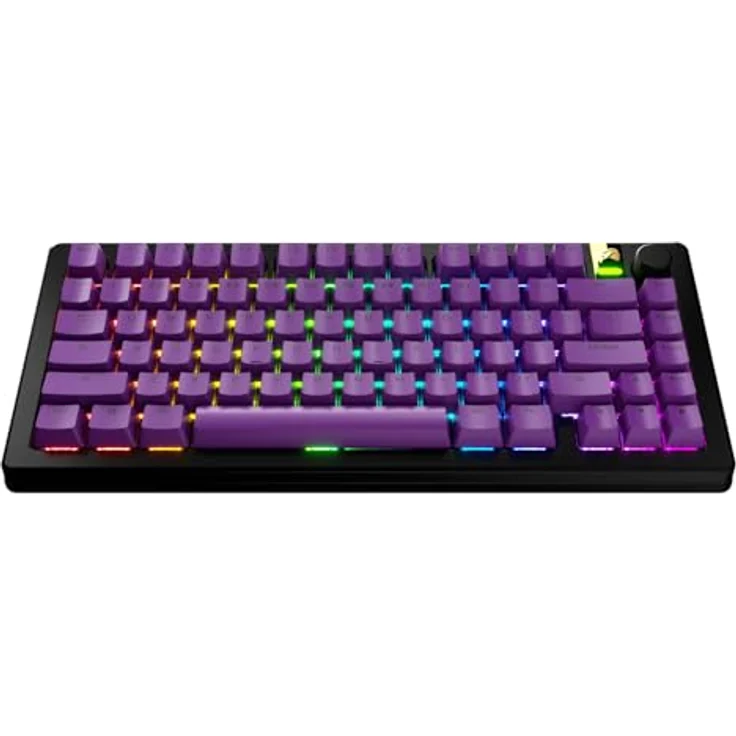 Glorious GPBT Basics Keycaps, ANSI Layout (US), PBT, Doubleshot - Epic Purple – Bild 2