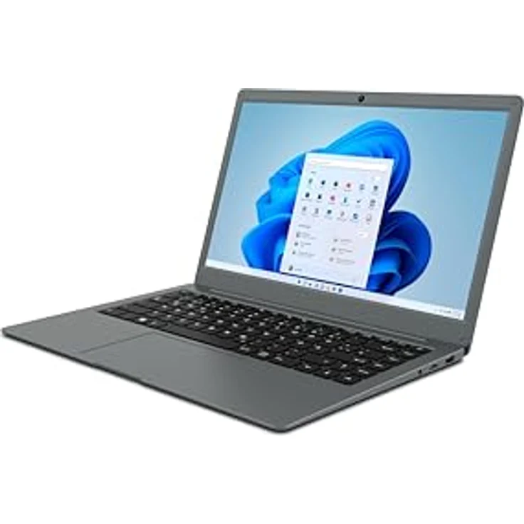 Odys mybook UNIQ 15,6 Notebook, 15,6" Full-HD IPS Notebook (Intel N4120 4x2,6GHz, 4GB RAM, 128GB eMMC, Abdeckbare Kamera) - Win 11 Pro, in Silber – Bild 1