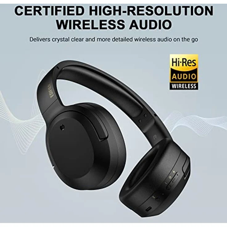 Edifier W820NB Plus, ANC (schwarz), Kabellose Kopfhörer mit 49 Stunden Akkulaufzeit – Bild 3