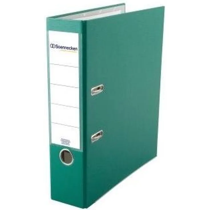 Soennecken Aktenordner Ordner Rückenbreite: 80 mm Verwendung für Papierformat: DIN A4, mit Register-Deckblatt und auswechselbarem Rückenschild
