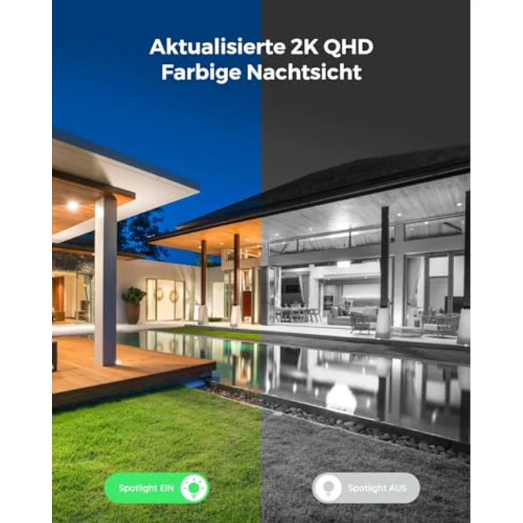 Reolink Lumus 2K Überwachungskamera mit Farb-Nachtsicht, dual-band Wi-Fi, Plug-in und smarter KI-Erkennung – Bild 2