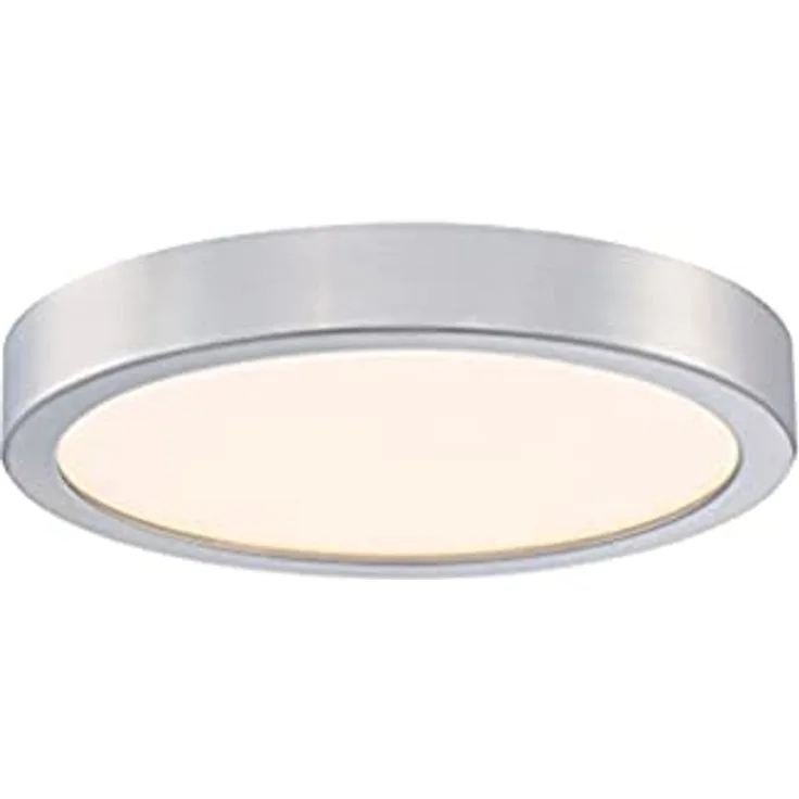 Westinghouse Lighting 6119840 LED-Innenraumleuchte, 18 Watt, gebürstetes Nickel, Acryl-Lampenschirm, warmweiß