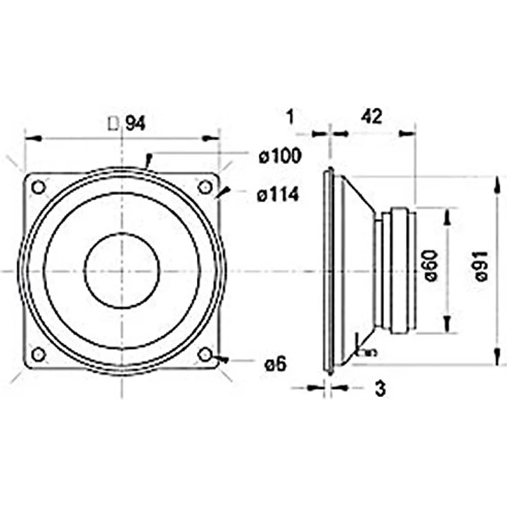 Best Price Square Visaton VS-M10/8 Speaker-Driver 80 W 8 Ohm Schwarz 102 mm - Preisvergleich – Bild 3